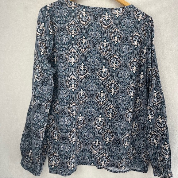 Savanna Jane Floral Embroidered Peasant Top Women’s Large Bohemian Fairycore - Picture 5 of 7